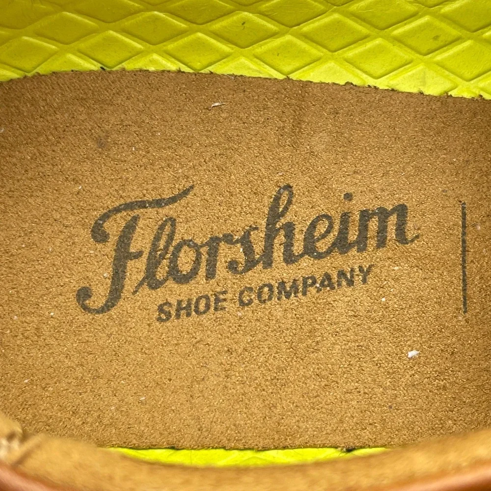 Florsheim Mens Brown Leather Slip On Comfort Tech‎ Loafers Shoes Size 8M